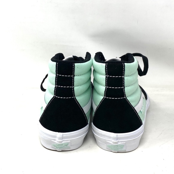 VANS Sk8-Hi Skate Shoes For Men Canvas Suede Black Mint Sneakers VN0A5FCCM2T - Picture 5 of 10